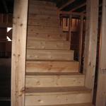 Steps installed that go to the loft. 3/10/13
