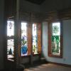 Fir granary boards with Danish Oil for trim around the windows. March 2017.