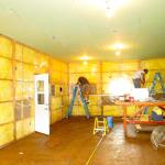 Studio walls ready for drywall. 6/19/14