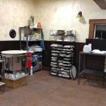 Kiln area in studio. 12/22/14