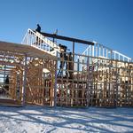Setting first I Joist on December 27th, 2012.