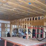 Ceiling insulated! 1/15/14. Getting ready for drywall.