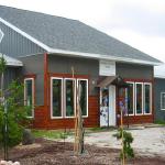 Added Bubble Arbor to entry of the building. 6/8/14